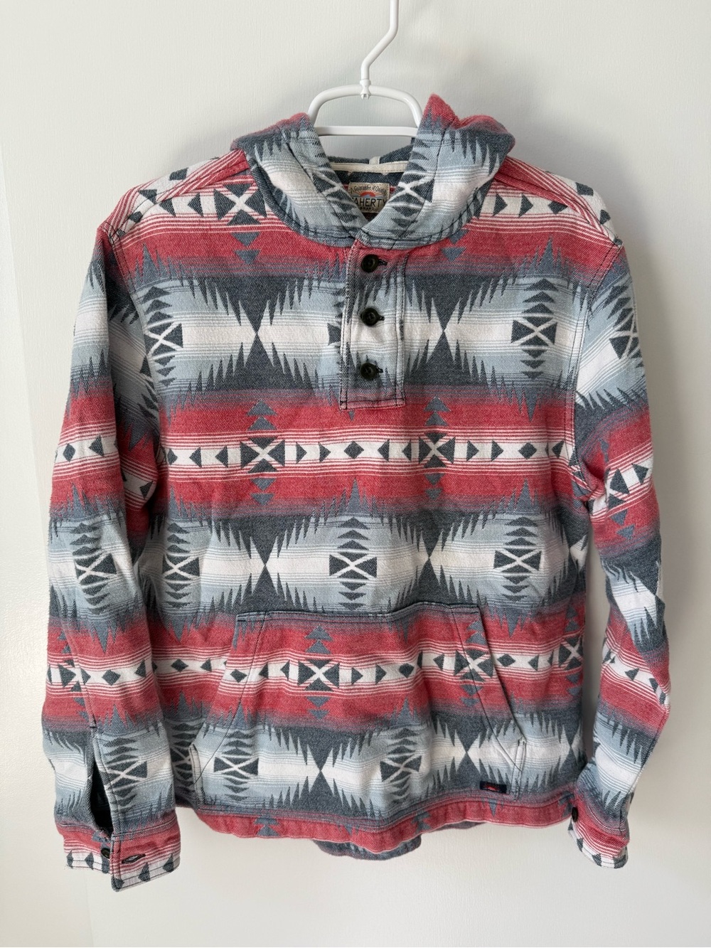 Faherty Blanket Baja Hoodie, in Colorado Jewel - Picture 2 of 9